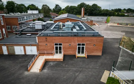Canteen Extension - Front Elevation