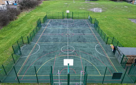 Refurbished MUGA - Aerial View