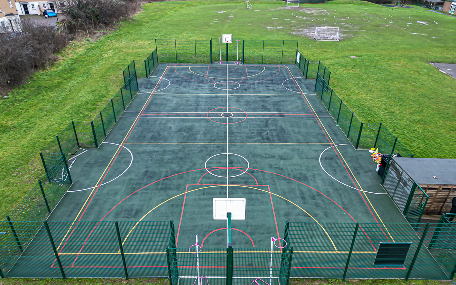Refurbished MUGA - Arial View