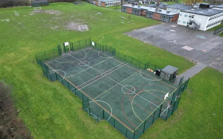 Refurbished MUGA - Aerial View