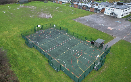 Refurbished MUGA - Arial VIew