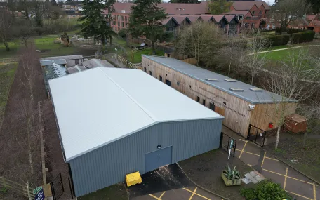 Sheltered Animal Training Area  - Arial View