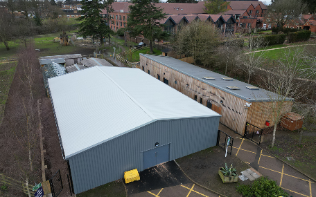 Sheltered Animal Training Area  - Arial View