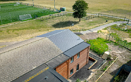 Teaching Block Extension - Arial View
