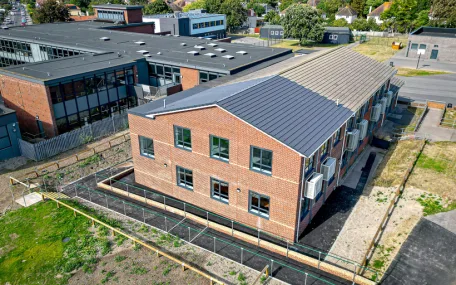 Teaching Block Extension - Arial View