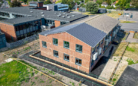 Teaching Block Extension - Arial View