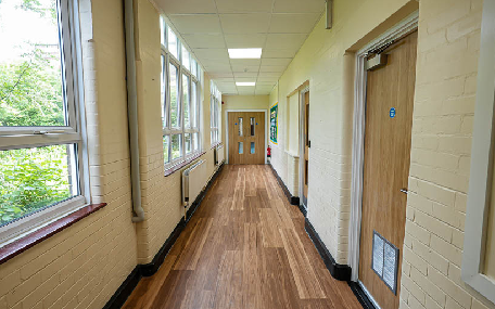 Fire Door Replacement - Corridor View