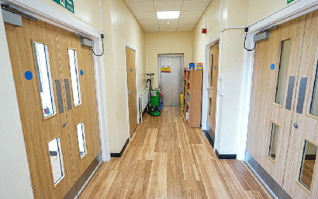 Replaced Corridor Entrance Fire & WC Doors