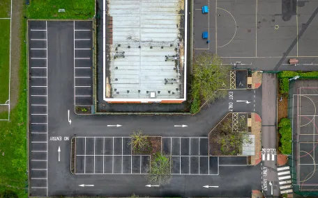 Completed Car Park - Aerial View