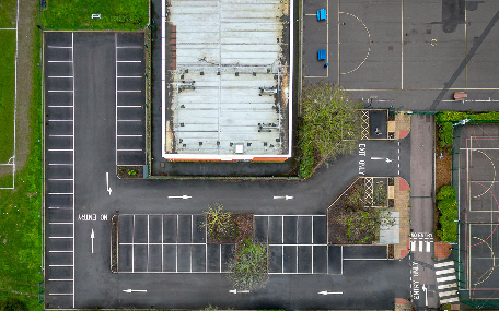 Completed Car Park - Aerial View